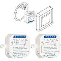 Los mejores  - LoraTap – Juego de 2 interruptores wifi Alexa inalámbricos- Va y Viento Paralelo- Receptor 2500 W 10 A- interruptor…